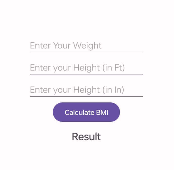 BMI Calculator App